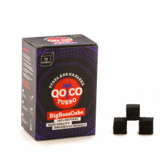 Уголь для кальяна кокосовый Qoco Turbo Big Cube (72 куб)